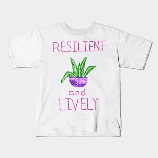 Embroidered Resilient and Lively Kids T-Shirt